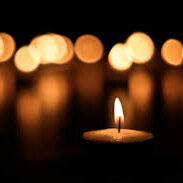 candle light in darkness